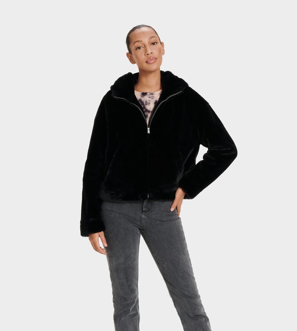 Ugg Hoodie Canada - Ugg Women's Mandy Faux Fur Black